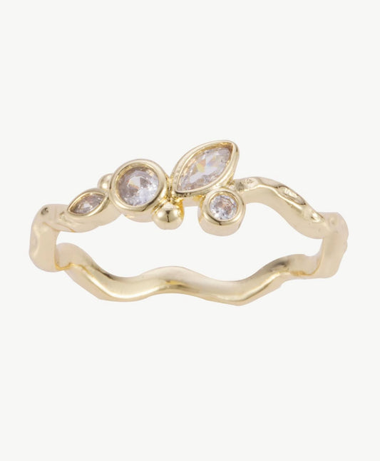 Anillo forma hoja